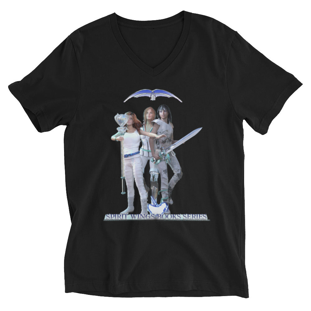 Unisex Short Sleeve V-Neck T-Shirt