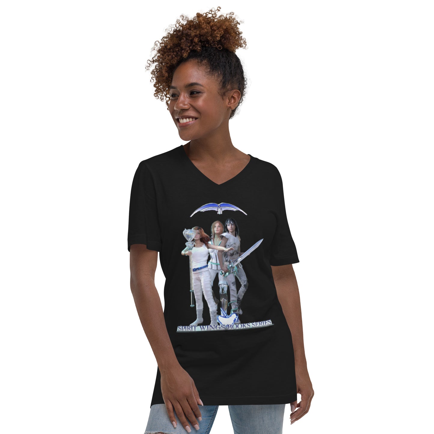 Unisex Short Sleeve V-Neck T-Shirt