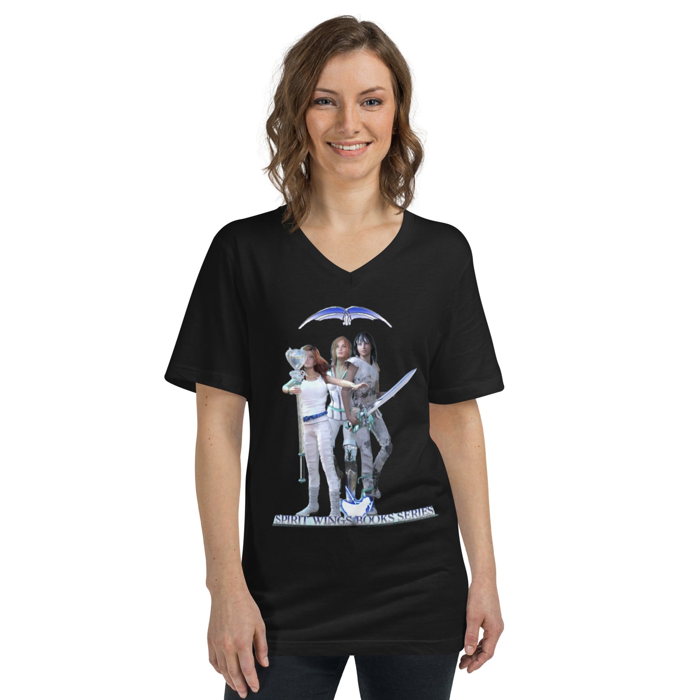 Unisex Short Sleeve V-Neck T-Shirt