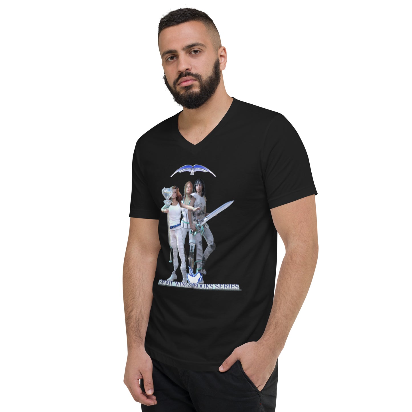 Unisex Short Sleeve V-Neck T-Shirt