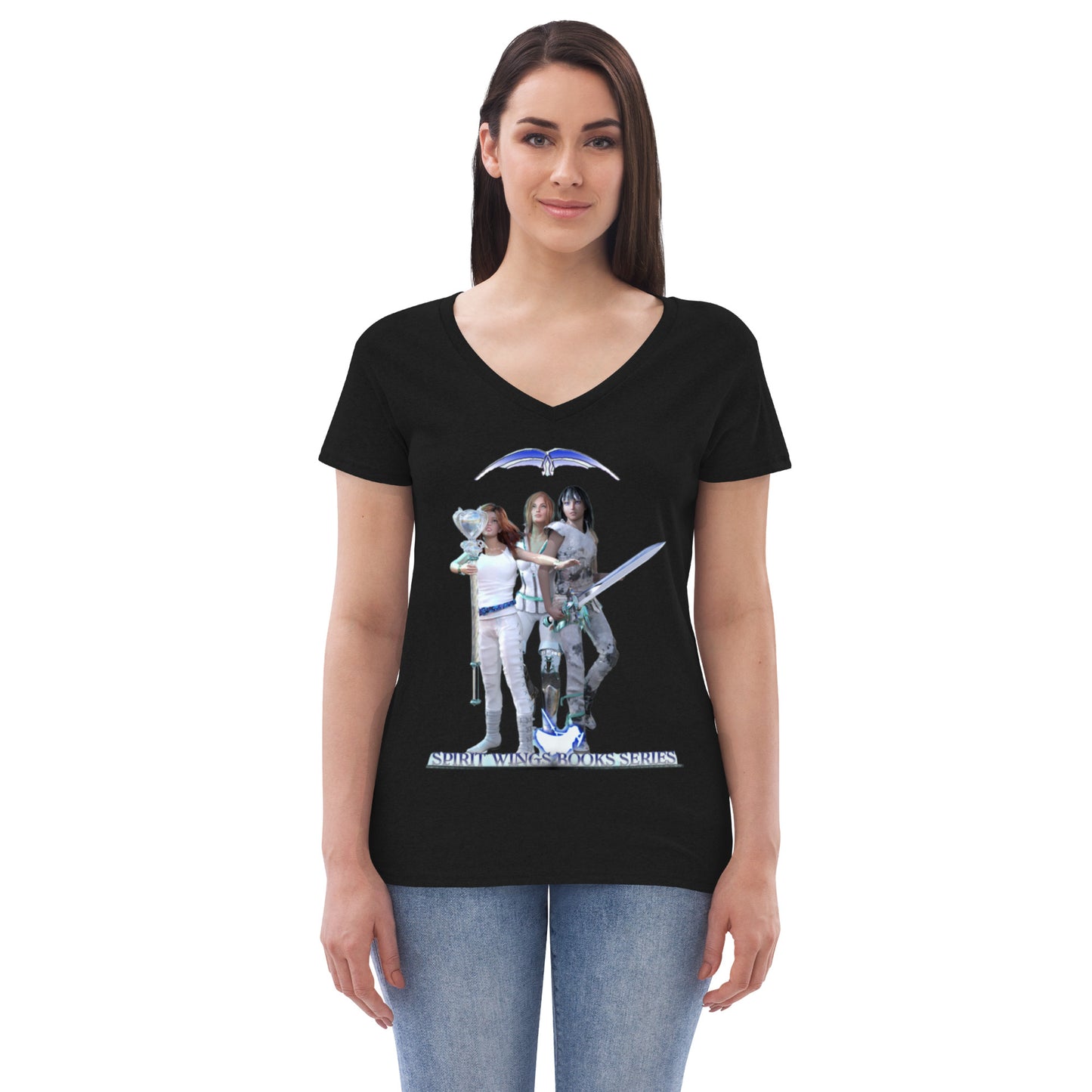 Women’s recycled v-neck t-shirt