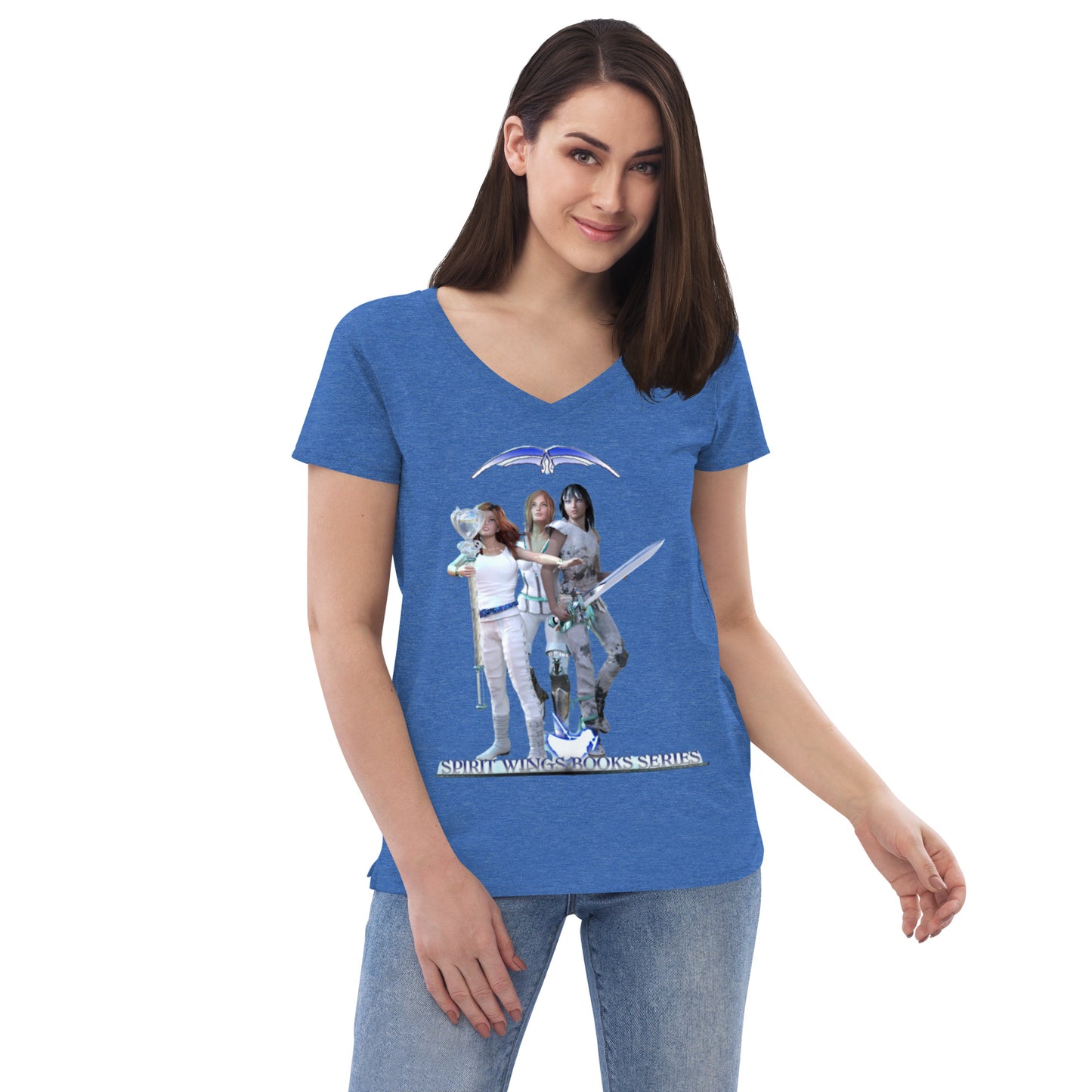 Women’s recycled v-neck t-shirt