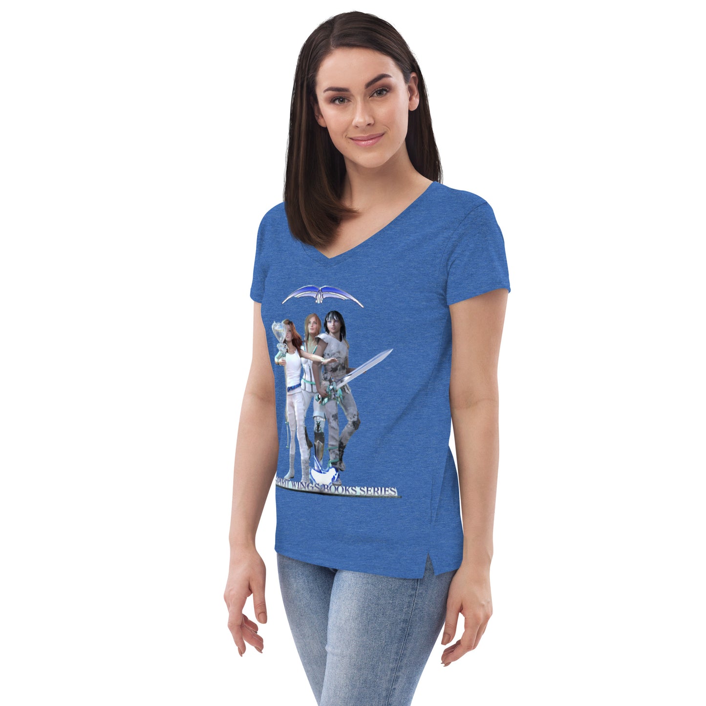 Women’s recycled v-neck t-shirt