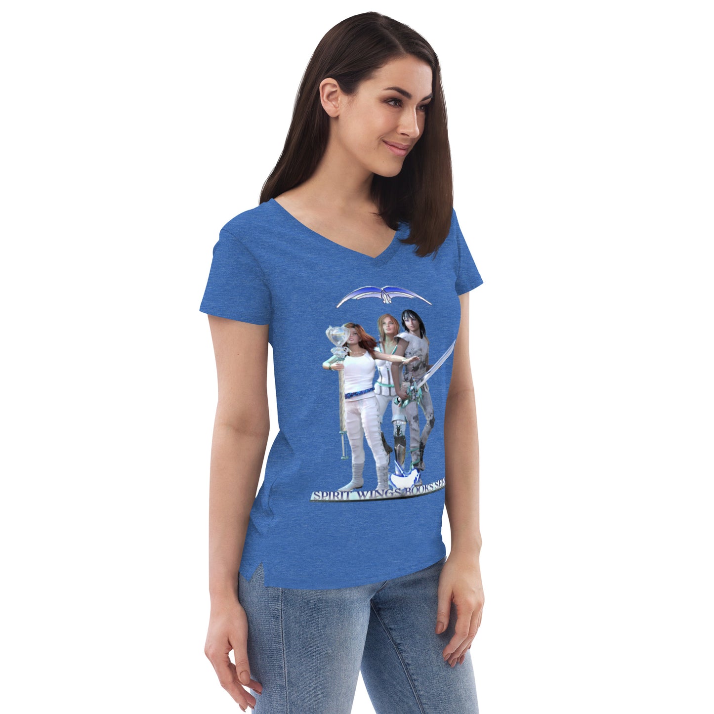 Women’s recycled v-neck t-shirt