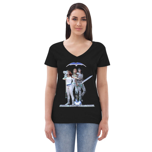 Women’s recycled v-neck t-shirt